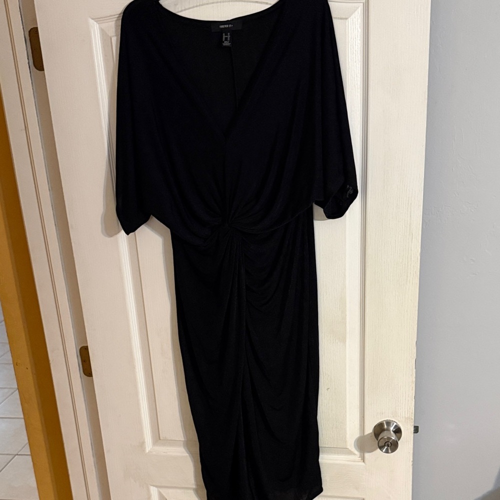 Forever 21 Black Midi Dress
